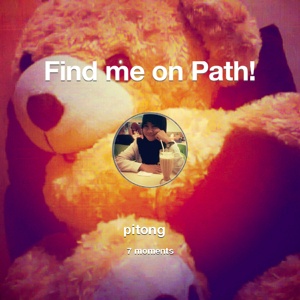 Fitrongg's tweet photo. Find me on #Path now! Go to: http://t.co/MBbctaF9ua! #thepersonalnetwork http://t.co/MgeN56ONpX