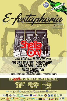 SHEILA ON 7 back to Surabaya. At Airlangga Convention Center. 29 Nov 14.