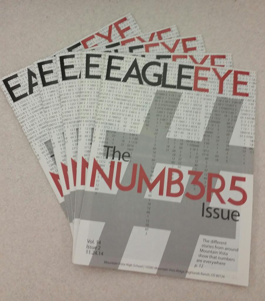 vista_now's tweet photo. The Numbers Issue of the Eagle Eye will be distributed today during second! Pick up your copy today. #VISTAj http://t.co/wjoxA17NOj