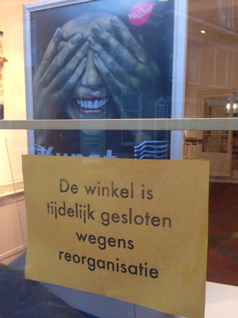 Reorganisatie bij <a href="/FocusOpKunst/">Focus Op Kunst</a> winkel is tijdelijk gesloten. Binnenkort meer over