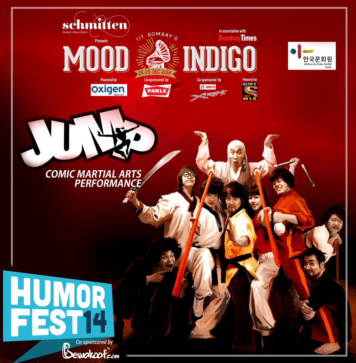 iitb_moodi's tweet photo. 3rd act of @iitb_moodi's #Humor #Fest is Jump Show, Korea, staging their #performance for the #first #time in #India http://t.co/adQw10aPM5