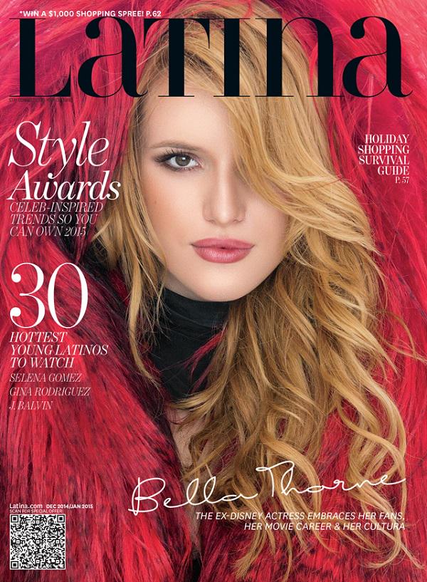 frontpageissue's tweet photo. Singer &amp; actress @bellathorne stuns on the cover of @Latina’s Dec/Jan 2014.15 issue. Hits newsstands on November 10! http://t.co/Le4rXcI7nw