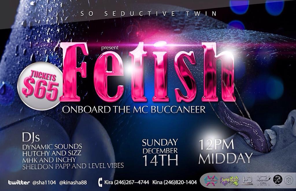 Mist3rNauti's tweet photo. #Fetish >>> Dec14 >>>Tickets $65>>>> Boarding time: 12 Noon>>>Nuff Dj>>> Plenty Vibes>>> Nuff Wutless Activity 😈👀😈 http://t.co/tSVIZ0XazF