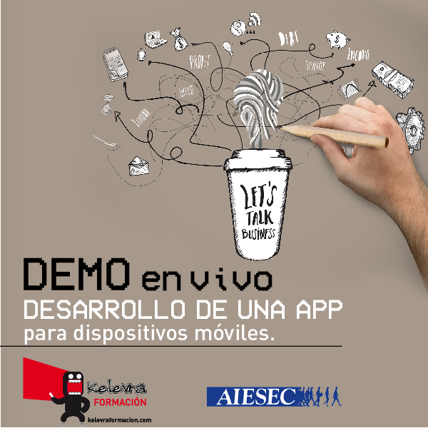 aiesecgranada's tweet photo. No te pierdas la Demo en vivo de desarrollo de una APP de la mano de @KelevraForm +INFO http://t.co/2XZJ0kSz9W http://t.co/hy3RYGhSD6