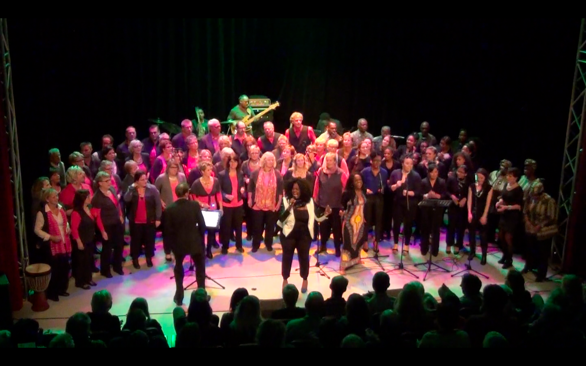 Gisteren de premiere van Afro Friese Gospel 'The Way' bij 'De ziel van de Gospelzanger'