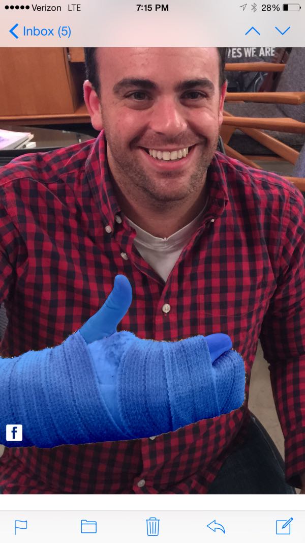 The claw comes off today #freeatlast