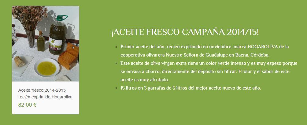 CAO_es's tweet photo. Hoy ponemos a la venta el primer aceite fresco del año 2014-15, recién exprimido este mes, el mejor disponible http://t.co/fGjx9IvdTk