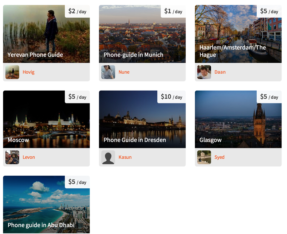 tourbud's tweet photo. 7 cities already! Local gurus, become phone-guides and earn money at http://t.co/vp9ct8QBdW http://t.co/wPZkdjZdWV