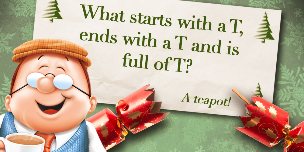 tetleyuk's tweet photo. Tweet your favourite cracker joke &amp; use #TetleyTeaTime for a chance to win tea goodies! Ts&amp;Cs: http://t.co/kystTFteBo http://t.co/5gaA3C7fYN