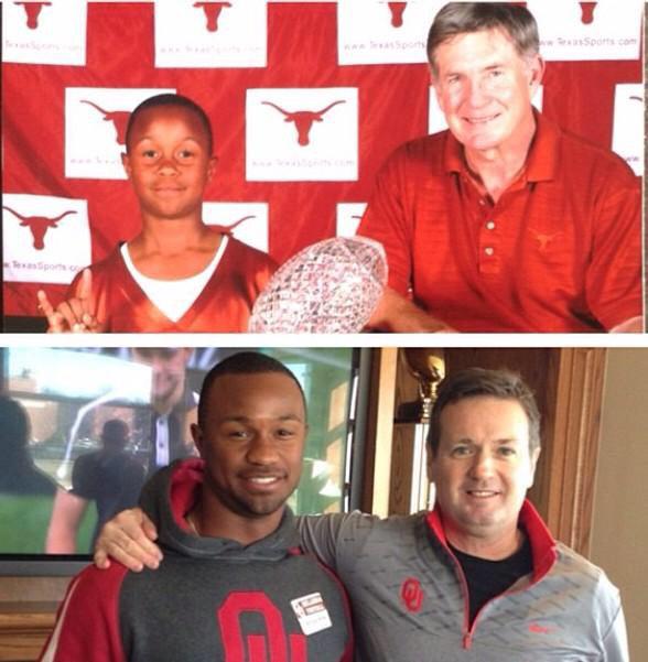 This is the epitome of a recruiting Oops by Texas. Perine grew up 10 min from UT campus. @TheFbBrainiacs <a href="/OUnation/">OU Nation</a>