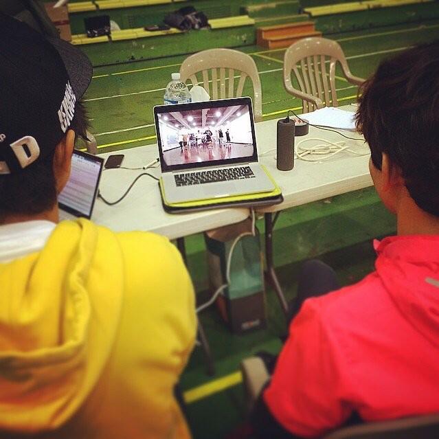 _Changminaa's tweet photo. ほみんちゃんリハしてたんだ😣 http://t.co/HEV51WzVnA