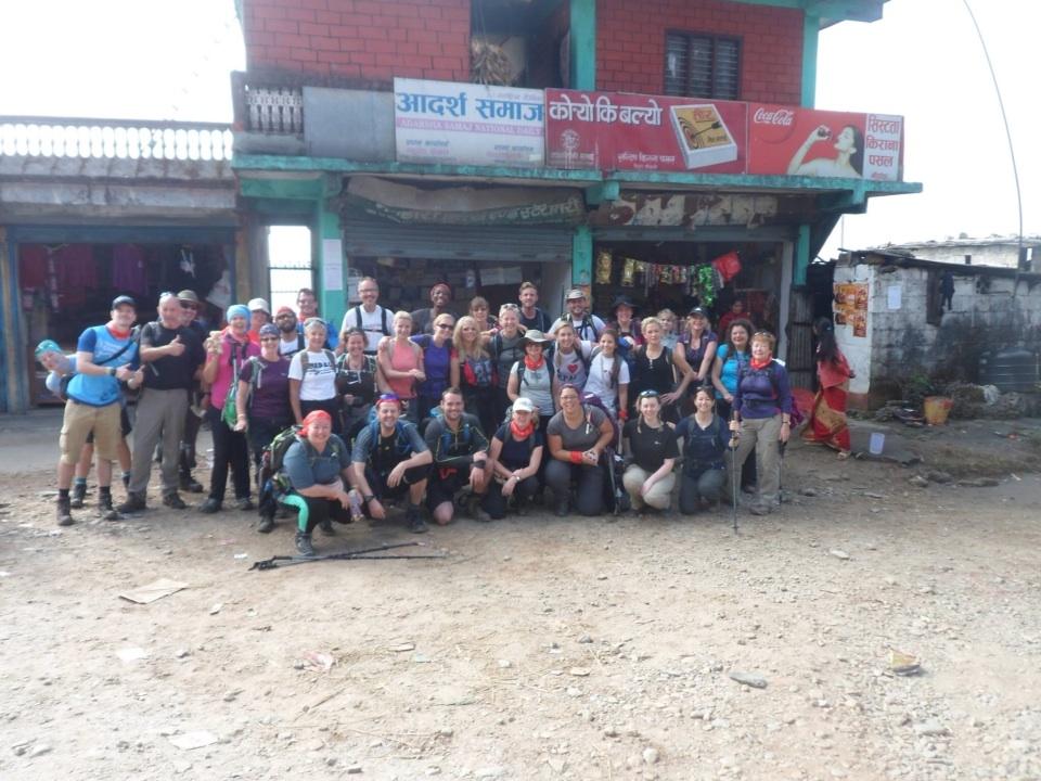 Great image of a fantastic group of people I. spent the last few weeks with. Congrats to HI Nepal 2014 team