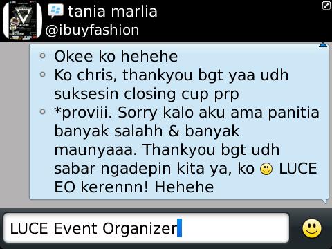 LUCE_EO's tweet photo. Comment Tania Marlia (Ketua Panitia Pensi Providentia) :D http://t.co/G7wA3nsjFV