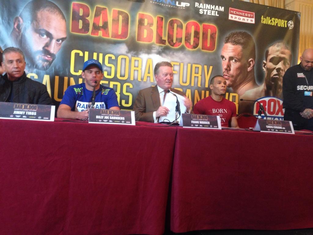 BOXINGPAGE's tweet image. Here they are @bjsaunders_ and @ChrisEubankJr #BADBLOOD http://t.co/J3vESXGaF1"
