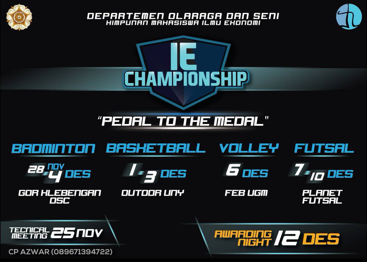 Sangat bersahaja RT <a href="/himiespa/">himiespa_untad</a>: Persiapkan diri kalian #TakeThePedalToReachTheMedal