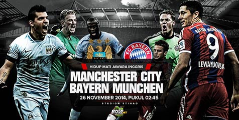 [Preview] kplg.co/Cda7 - ManCity vs Bayern Munich, Kritis Kontra Santai | Rabu (26/11, 02.45 WIB) SCTV