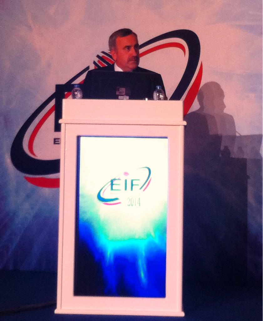 TENVA_'s tweet photo. TENVA Başkanı Hasan Köktaş, #EIF2014'te Türkiye Enerji Gündemi'ni değerlendiriyor via @TENVA_ @hasankoktas http://t.co/Km2HSTugbh