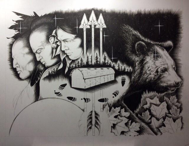MohawkArtDesign's tweet photo. Legend of the Giant Bear and the Great Dipper #MohawkArt #Mohawk #Iroquois #art #Bears #nature #Constellation http://t.co/Xg5YZsWTa6