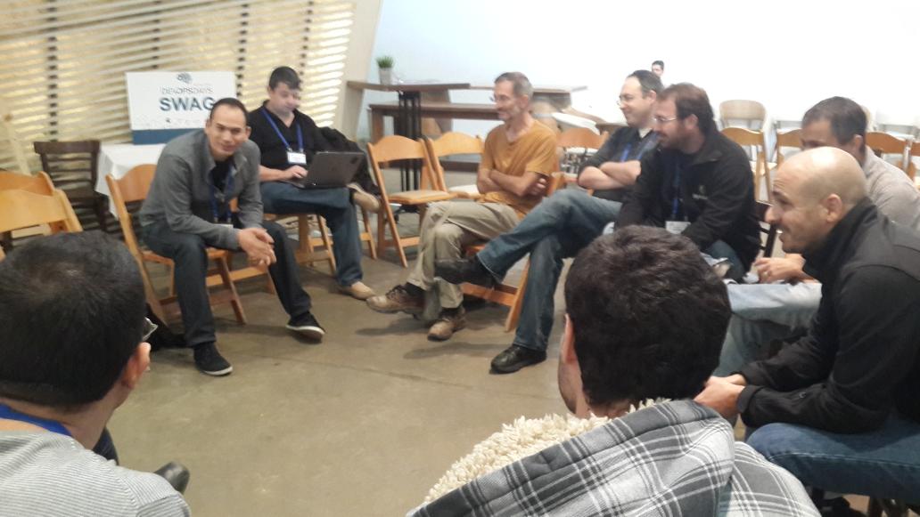 shar1z's tweet image. #openspaces @elasticsearch AMA with @bleskes + @kimchy & #chatops with @bigpanda & cardioid #hubot #devopsdays TLV