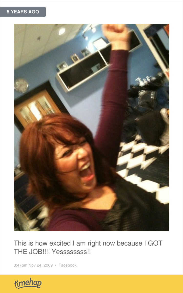 starryyday's tweet photo. Five years ago I was officially hired at Steele.  I'm still just as excited about it as I was then.  I LOVE my job. http://t.co/8rIS9ffzgy