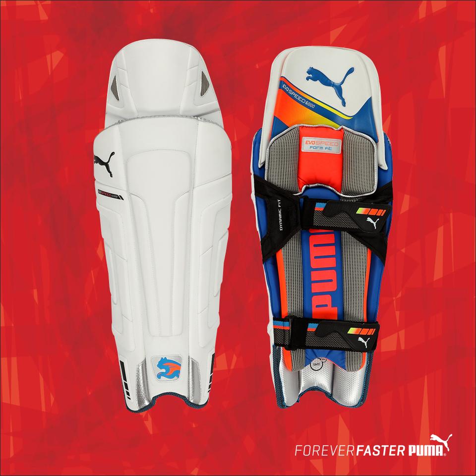 puma evospeed batting pads