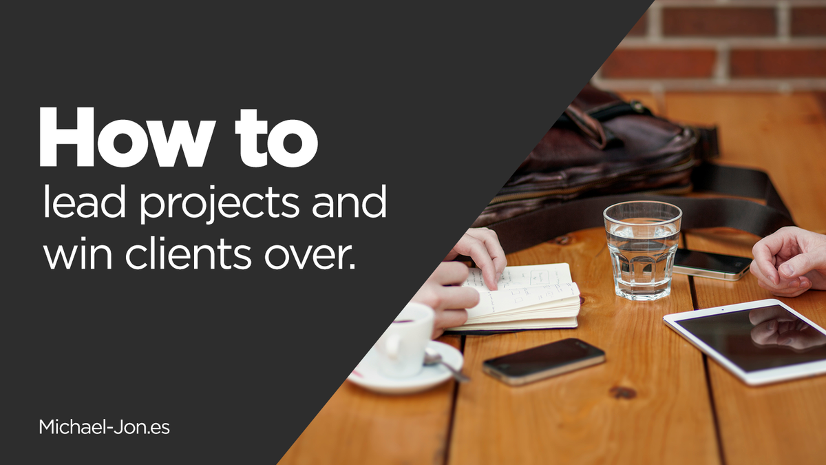 MichaelJones7's tweet image. How to lead projects in a way that will make clients love you : michael-jon.es/lead-project-w… #freelance #clientreferrals