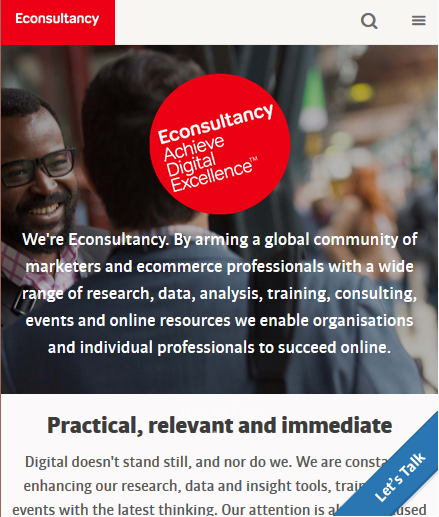 DigitalandWise's tweet photo. @Econsultancy Congratulations on launching the new responsive site. Looking good :-) http://t.co/nKXYPrQfDm