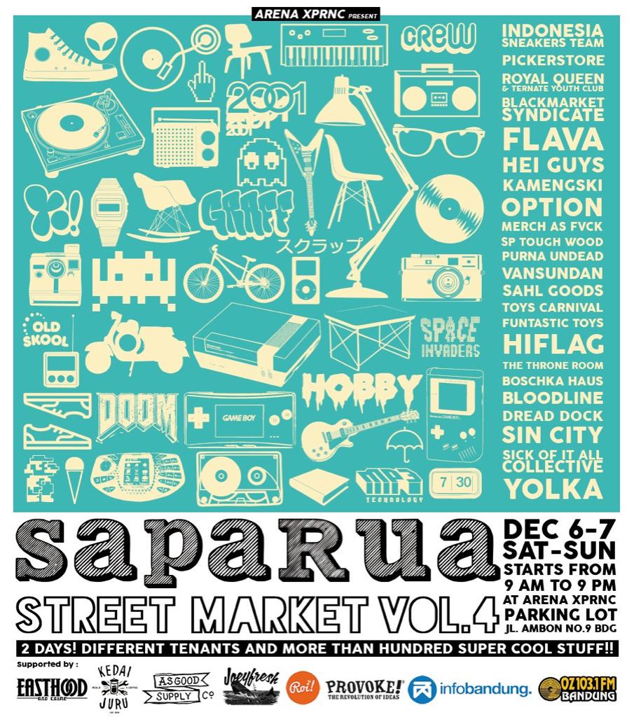 SAPARUA STREET MARKET Vol.4 | 6-7 Des at <a href="/ArenaExperience/">ARENA XPRNC</a>. More collectible items. HAPPY HUNTING! | <a href="/SaparuaStrtMrkt/">SaparuaStreetMarket</a>