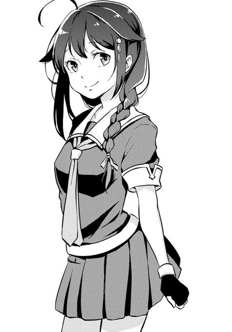 今度の同人誌は初の試みで、ペン入れをデジタルでしようと思ってるので、
テストで時雨を描いてみた。
コミスタは私の感覚よりちょっと太めに線がでるみたい。
気をつけよう～
#艦これ 