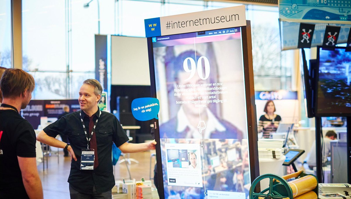 stiftelsen's tweet image. Kom förbi och kolla in vårt #Internetmuseum på #ind14. Snart också på en webb nära dig!