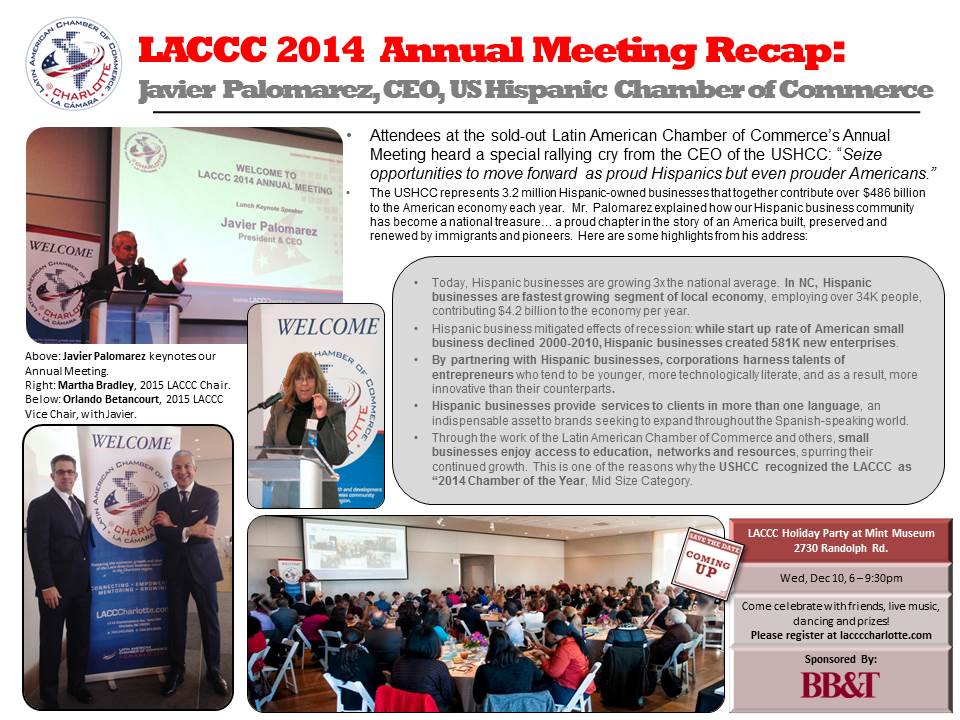 oldaccountclos's tweet photo. Rallying cry from @USHCC's @javierpalomarez to @LACCCLT : "Move forward as proud Hispanics &amp; even prouder Americans." http://t.co/Bodckh8d6E