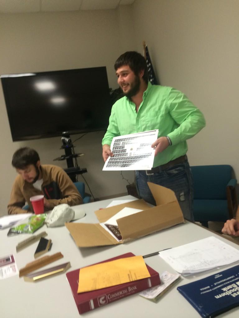 MonticelloKA's tweet photo. We had a great meeting to wrap up the semester last night! #9 @jvanhorn11 has many great ideas for next semester! #KA http://t.co/NTzLclU7r4
