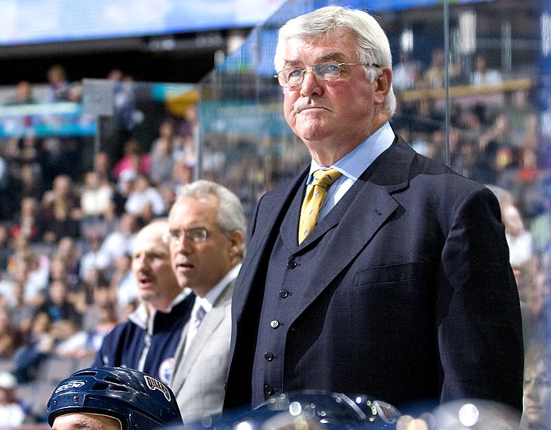 EdmontonOilers's tweet photo. We're truly saddened to hear of the passing of former #Oilers coach &amp; @EdmOilKings legend Pat Quinn. Rest in peace. http://t.co/azwWNgQ307