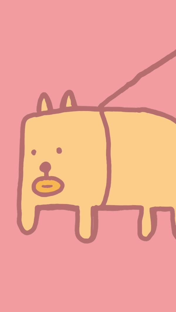 ゆるかわ 田辺誠一さんがlineスタンプ かっこいい犬 のスマホ用壁紙を作ったみたい ダウンロード 保存して自由に使えるよ Pouch ポーチ