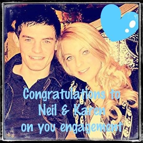 dollingstownfc's tweet photo. Well done @Kingo09 &amp; @KarenEd89  Congratulations from all at Dollingstown. I hope you didn't hurt that knee ;-) http://t.co/UWCThRcSSJ