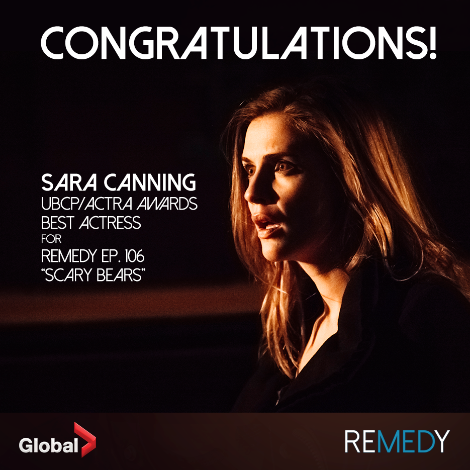 Well-deserved congrats to @saradjcanning -- Best Actress at the <a href="/UBCP_ACTRA/">UBCP/ACTRA</a> awards! ow.ly/EO00e