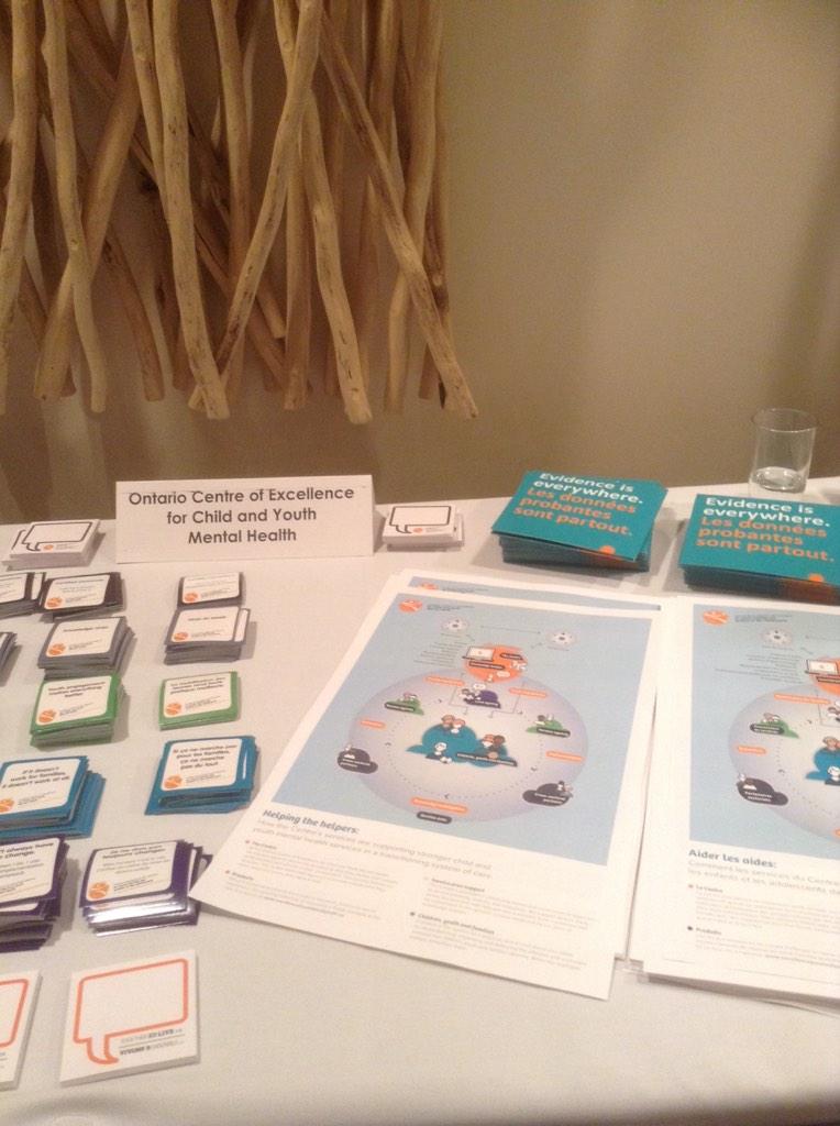 CYMHA_ON's tweet photo. We've been having amazing conversations. Stop by our table today at #CMHO14! We're here until 4 pm. http://t.co/n6XKsMnl0l