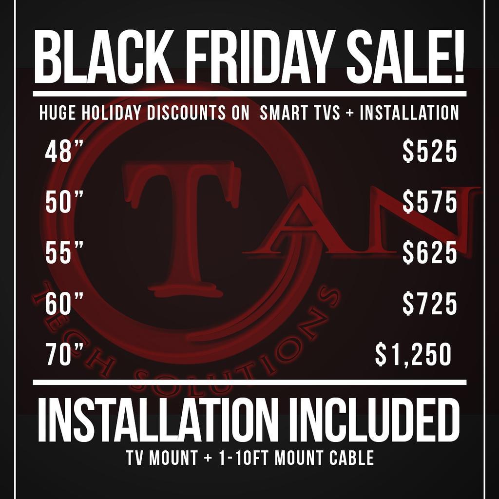 Tantechs's tweet image. #flatscreeninstall#BlackFriday