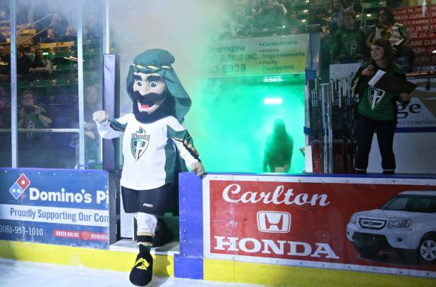 metrosaskatoon's tweet photo. Prince Albert Raiders say their controversial mascot won't be appearing again anytime soon  http://t.co/nUx9vO773Q http://t.co/iWwrGGwjuY