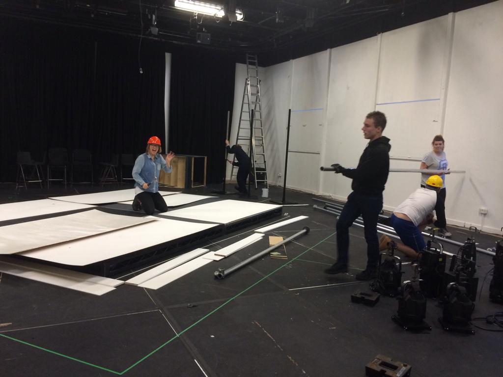 kinglearcssd's tweet photo. It's fit up day for #WeThatAreYoung @CSSDLondon Three days to go! http://t.co/kKvj9H4V0O