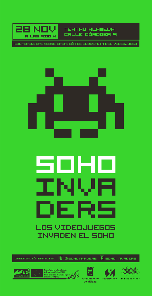 SohoInvaders's tweet photo. ¡Última hora! Cambiamos las actividades del día 28 al @teatroalameda, más info en imágenes y https://t.co/BdagNWH76w http://t.co/pqNox4J2OC