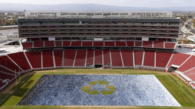 49ers' Levi's Stadium Literally Turned Into 'Field Of Jeans'