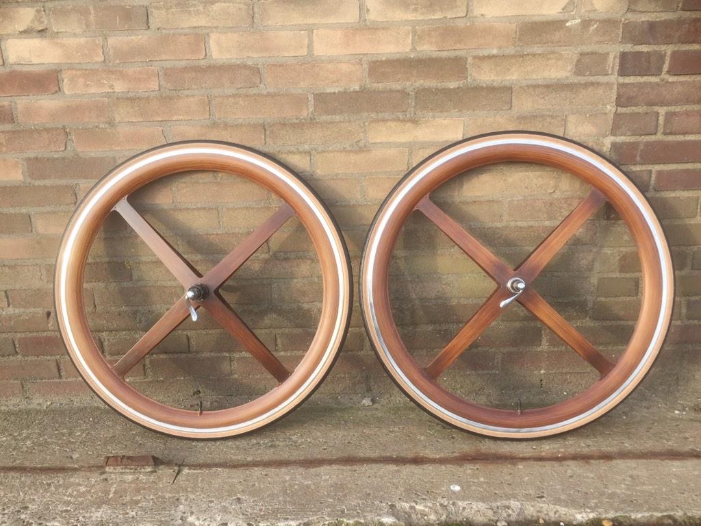 RT <a href="/cycleporn/">Cycle Porn</a>: "@WOODaLIKE: WOODaLIKE 4-spoke spinergy wheels! ReTweet if you like them! " Beautiful craftsmanship