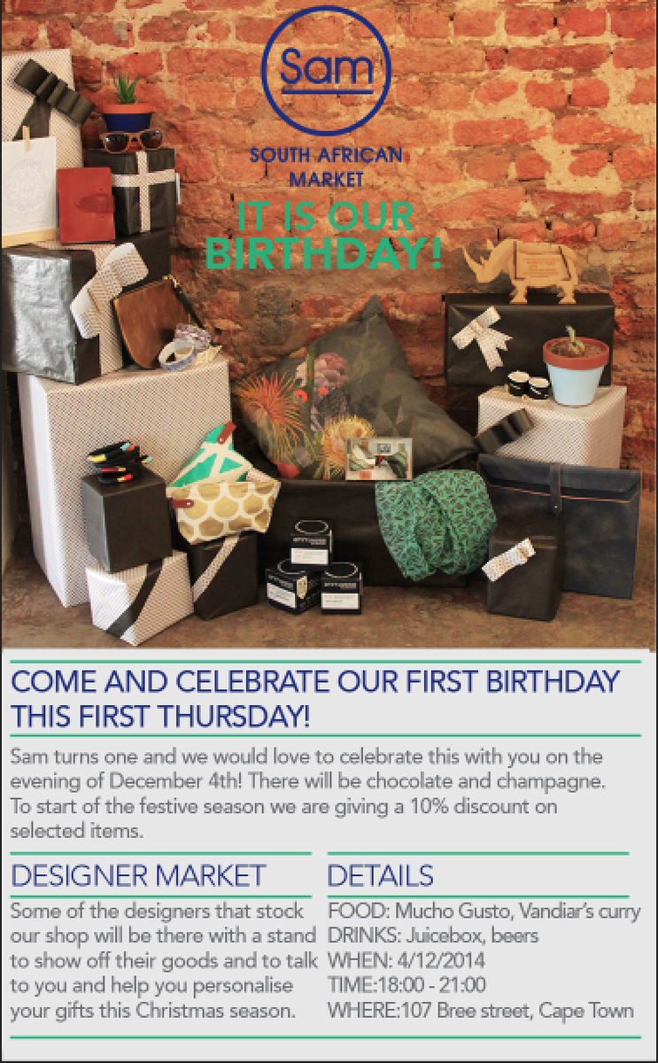 naomibossert's tweet photo. EXCITED!! @SamSAmarket turns 1 #SAM #southafricanmarket http://t.co/1cRvu8WSxf