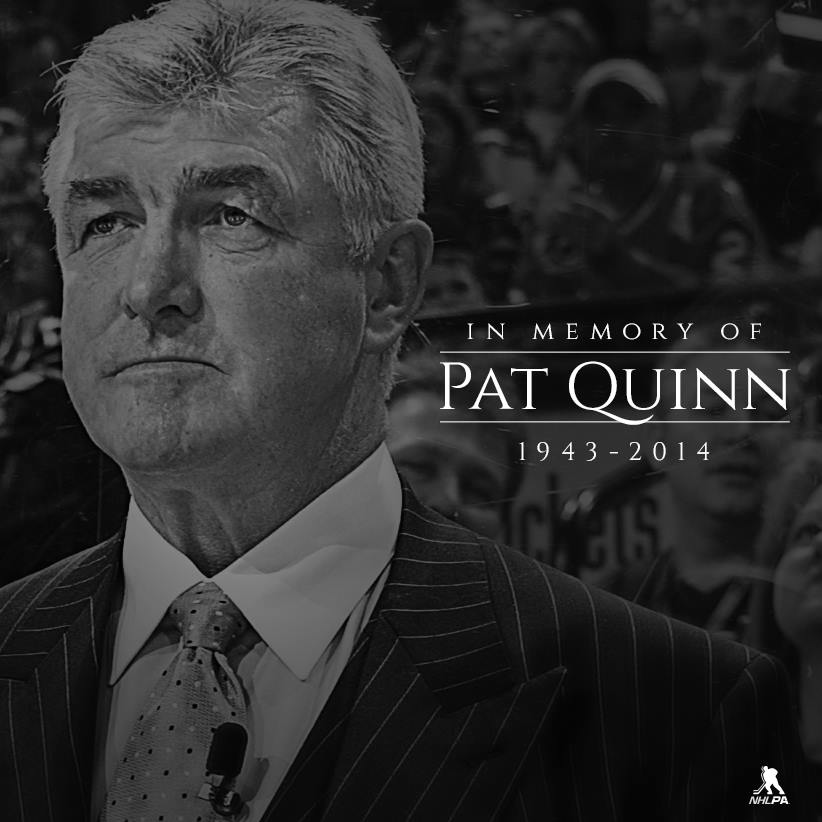 saucehockey's tweet image. The hockey world lost one of the good guys today. RIP Pat Quinn. (photo: NHLPA)