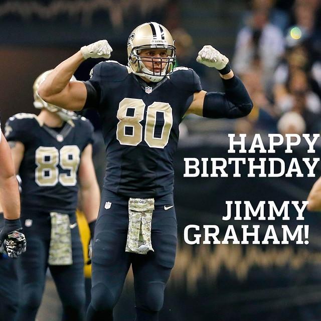 Double-tap to wish TE Jimmy Graham a very Happy Birthday before by nfl  
