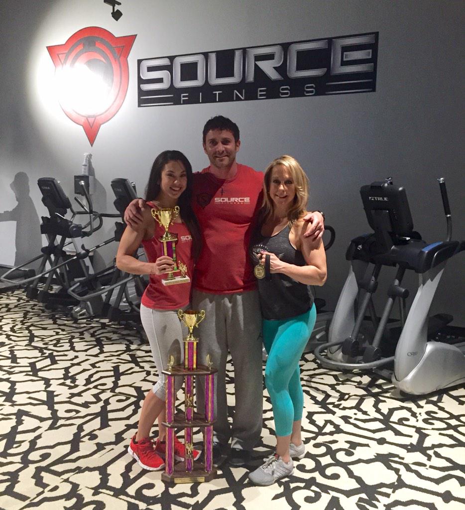 SourceFit247's tweet photo. We practice what we preach! Congrats @cfscbethg 1st place CrossFit comp. @SourceFitJasmin 1st place NPC Bikini comp! http://t.co/tR9npsgq0T
