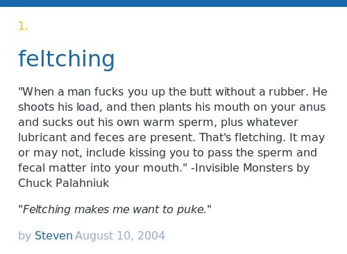 Urban Dictionary on X: @mcfcalex_ feltching: When a man fucks