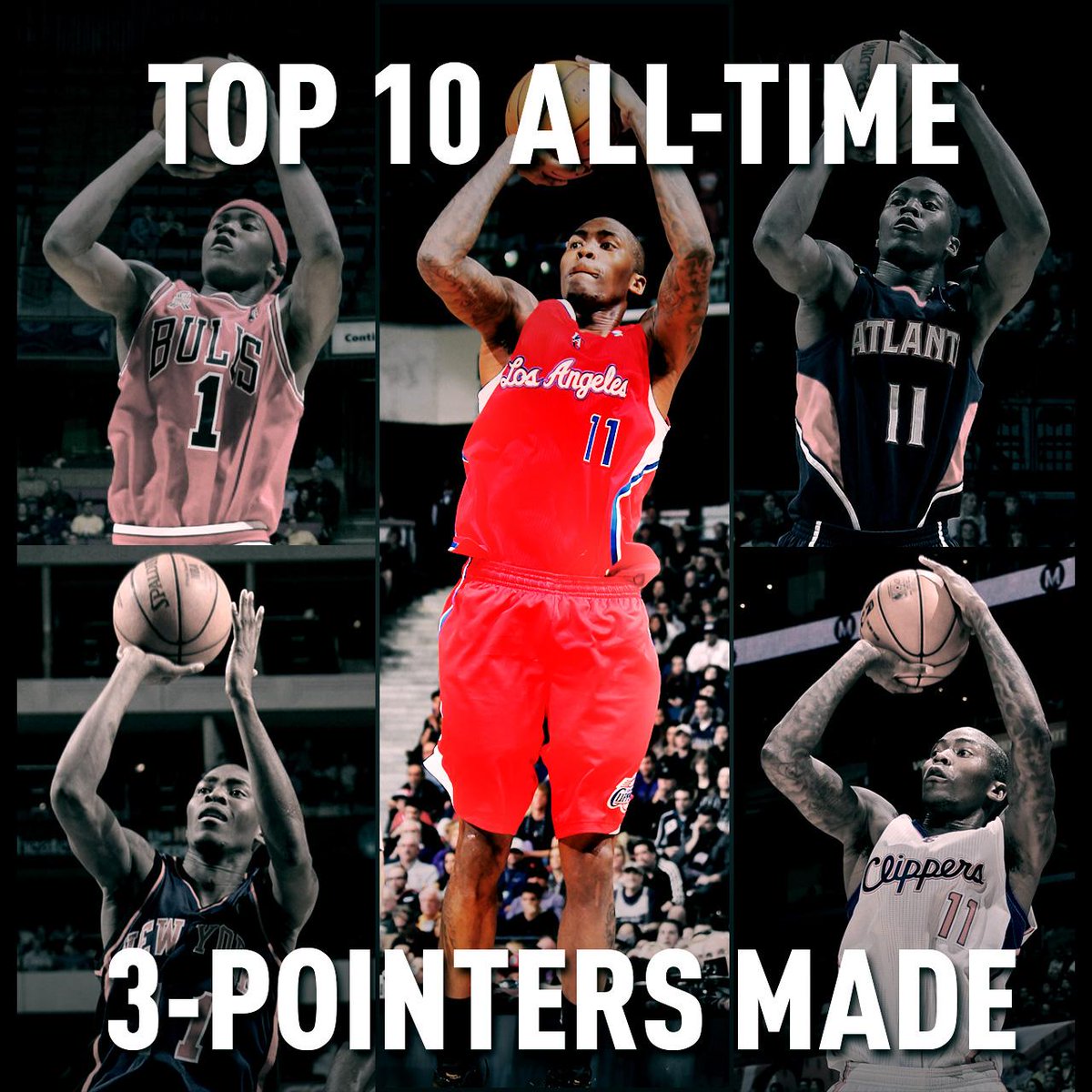 Clippers' Crawford moves into 10th place on alltime 3pointers made