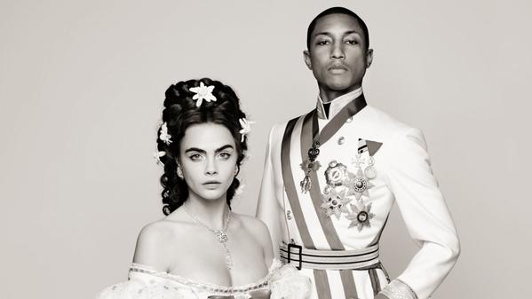 .@Caradelevingne and <a href="/Pharrell/">Pharrell Williams</a> sing sweetly in new @Chanel short: bit.ly/1teKaxs